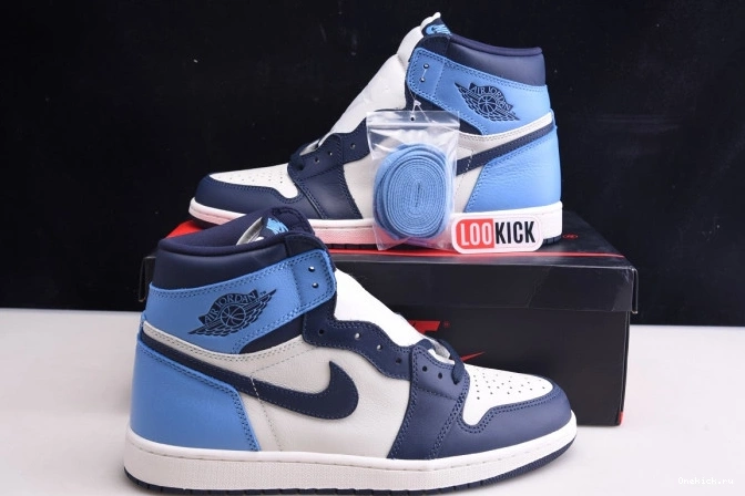 One Kick High 555088-140 Retro Jordan OG 1 Obsidian Air 0805